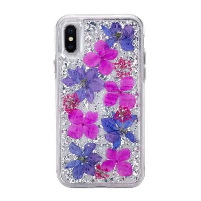 China Genuine Protector Cover Dry Flower Phone Case For iPhone X TPU Clear Soft Beautiful Pressed Back Cover For iPhone X 8 plus 7 6S for sale