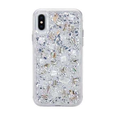 China Fashion 2 in 1 Protector Cover Real Dry Flower Foil Epoxy Anti-yellowing Clear Soft Hard Tpu PC Cell Phone Case For Iphone 11 12 pro max for sale