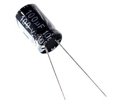 China General Purpose Ceramic Capacitor 100UF 100V High Voltage Capacitor Electrolytic Capacitor for sale