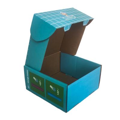 China Recycled Materials Color Express Delivery Three-Layer Square Three-Layer Square Corrugated Paperboard Clothing Cardboard Box Aircraft Cardboard Paper Box for sale