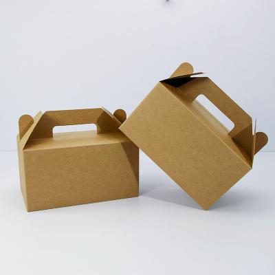 China Recycled Materials Universal Fried Snack Box Wrapping Paper Roasted Chicken Nuggets Packaging Portable Paper Box Fried Chicken Box Takeout Wholesale for sale