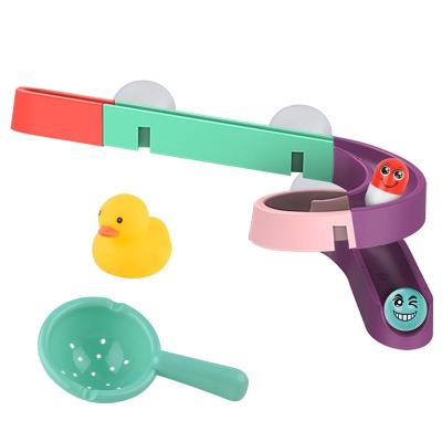 China Assembly Bathroom Fun Kids DIY Water Slide Bathtub Toys Assemble Station Set Waterfall Toy Baby Bath Toys For Children for sale