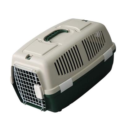 China Good Ventilation Good Dog Carrier Plastic Airbox Travel Cage Portable Outdoor Cage for sale