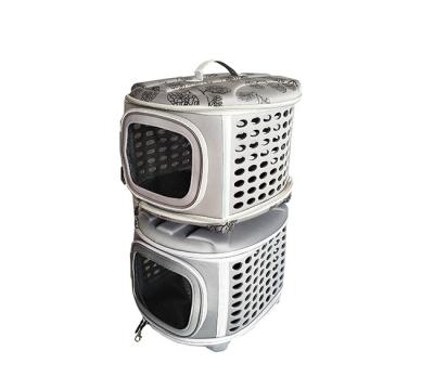 China Viable Collapsible Pet Carrier Travel Soft Cloth Kennel Kennel For Outdoor Pet Carrying Bag for sale