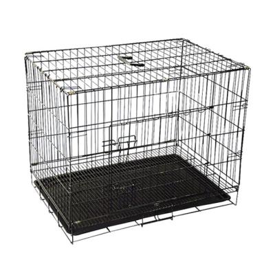 China Best Sustainable Pet Large Folding Wire Pet Cage For Dog Cat House Aluminum Metal Dog Crate for sale