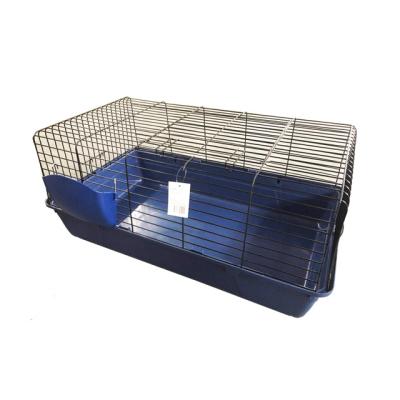 China Good Quality Metal Wire Easy Clean Durable Durable Rabbit Sheds With Plastic Tray for sale