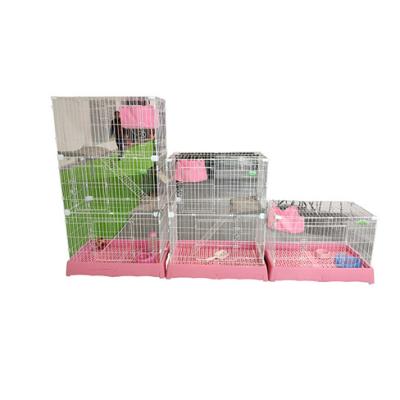 China High Quality Iron Viable 3 Layers Cat Cage Breeding Cage Pet Cat Flight Cage for sale