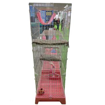 China Factory Price Viable Pet Crate 3 Breeding Tier Large Cat Cage Playpen Metal Wire Cat Home Cages With Wheels For Pet for sale