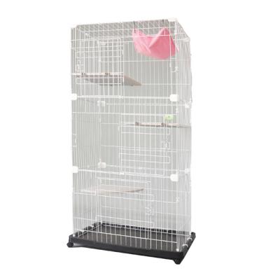 China Viable 2 Layers 3 Layers Large Cat Portable Cat Breeding Cage Indoor Bath Cage With Wheels for sale