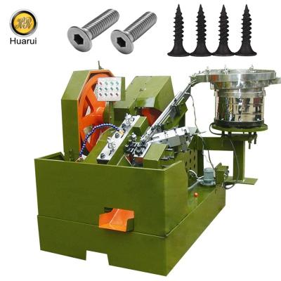 China Building Material Shops Automatic Screw Machine , High Efficiency Screw Tread Rolling Machine , Self Tapping Screw / Self Drilling Screw Making Machine for sale