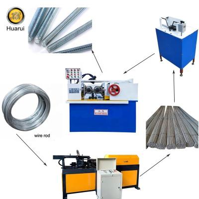 China Construction Material Stores 5-80 Mm Rebar Wire Rolling Mill /High Quality Steel Bar Wire Roll/Hydraulic Rebar Screws Making Machine for sale