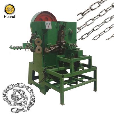 China Building material stores machine for making steel chain production, automatic steel wire bending and welding iron chain making machine for sale