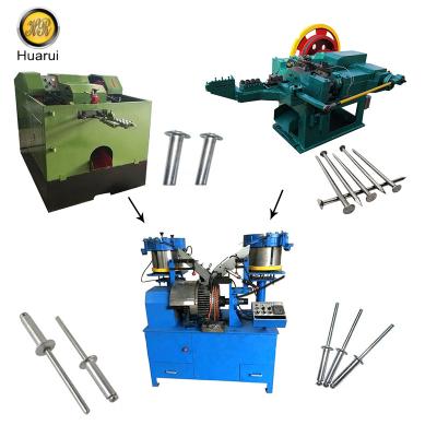 China Factory Blind Rivet Production Line , Fully Automatic Wire Screw Rivet Nail Making Machine for sale