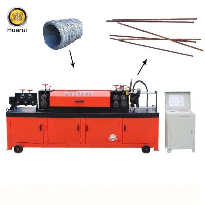 China Building Material Stores HGTQ 6-16mm Hydraulic CNC Steel Wire Bar Straightening and Cutting Machine for Round and Deformed Steel Straightening Cutting for sale