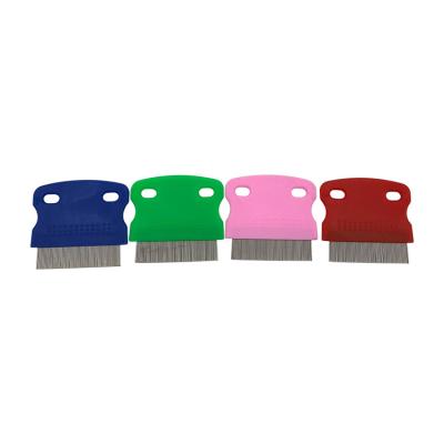 China Viable 2022 Newcomer Pet Open Knot Comb Pet Grooming Tools Double Hole Shell Comb For Dog Cat for sale