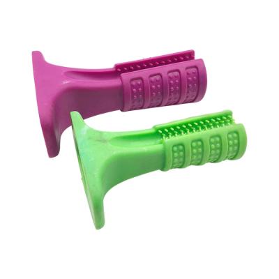 China Sustainable Pet Supplies Customized Size TPR Silicone Dog Chewing Teether For Training for sale