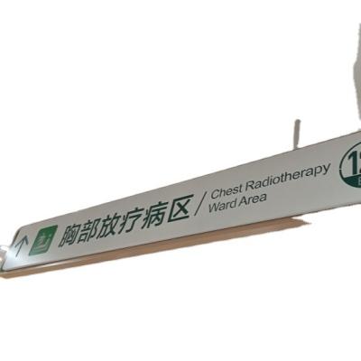 China Smart Custom Hanging Split Screen Sign Hanging Panel Illuminated Signage Hospital Signs for sale