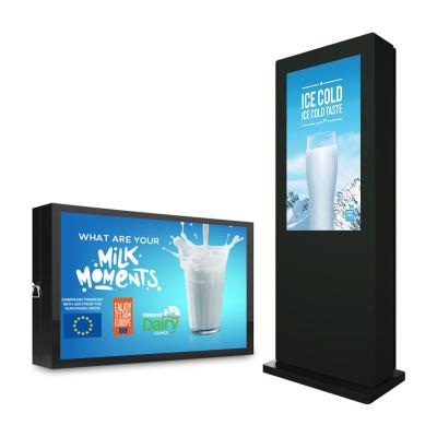 China Indoor Outdoor LCD Advertising Equipment Display Digital Signage Media Player Interactive Outdoor Totem for sale