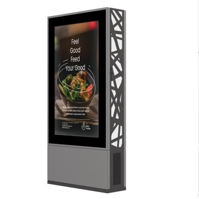 China Outdoor Waterproof Floor Standing Digital Frame LED Screen Advertising Mupi Display for sale