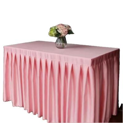 China Plain Banquet Polyester Woven Wear Resistant High Grade Table Cover for sale