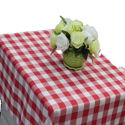 China Plaid High Grade Thickened Grid Tablecloth for sale