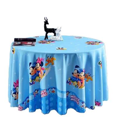 China Europe High Grade Cartoon Printing Polyester Table Cloth for sale