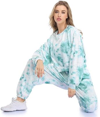 China Breathable Hot Selling Manufacturers Amazon Sweatsuit Loose Custom Print Logo And Leisure Sweater Tracker Set Women for sale