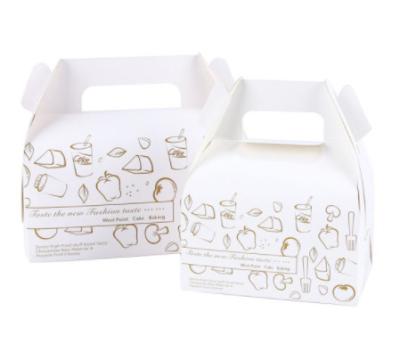 China Premium Recycled Materials Promotional Custom White Recyclable Biodegradable Cardboard Box With Handle for sale