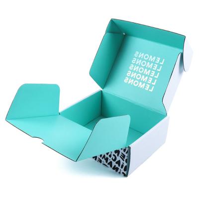 China Best Quality Recyclable Promotional Recyclable Biodegradable Teal Shape Padded Cardboard Box for sale