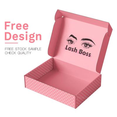 China Reused Materials Best and Cheapest Eco Goods Biodegradable Custom Luxury Cosmetic Lash Paper Box for sale