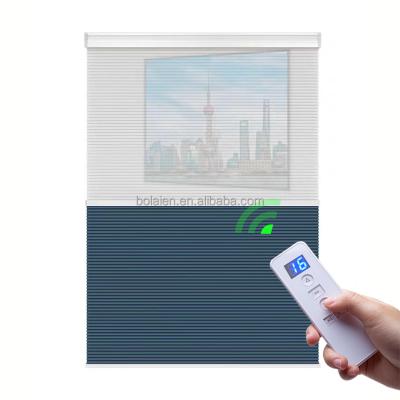 China UV Protection Smart Blind Alexa Google Control Day And Double Night Blackout Cellular Pure Honeycomb Window Shades for sale