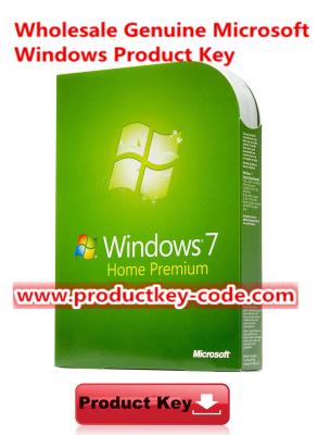 China Microsoft Windows 7 Produkt-Schlüsselcodes für ESD-Download Schlüssel prämie FPP Windows 7 Haupt zu verkaufen