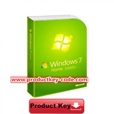 China Windows 7 Product Key Codes, Download Windows 7 Home Basic FPP Activation Key for sale