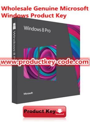 China Full Version Windows 8 Product Key Code , Genuine Windows 8 Professional Activation Key FPP Download for sale