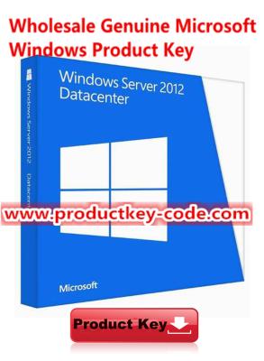 China Servidor de Microsoft Windows Datacenter 2012 x64, llave en línea de la activación de FPP en venta