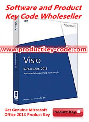 China Códigos dominantes para el profesional del visio 2013 de Microsoft Office, transferencia directa del producto de Microsoft Office de la PC en venta