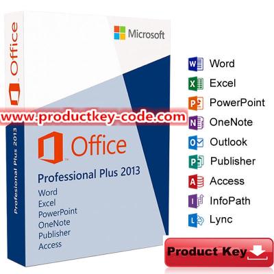 China Microsoft Office-Produkt-Schlüsselcodes, Microsoft Office-Fachmann plus Produkt-Schlüssel 1 PC 2013 zu verkaufen