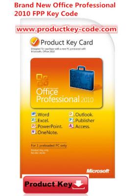 China Microsoft Office-Produkt-Aktivierungs-Schlüssel für Schlüssel-FPP 2 PC 2010 des nagelneuen Büro-Fachmann-Produkt- zu verkaufen