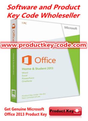 China Never Invalid Microsoft Office 2013 Product Key , Genuine Office Home and Student 2013 FPP Key Codes for sale