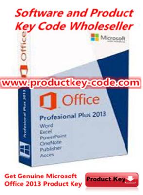 China Microsoft Office  2013 Product Key , Best activate Office Professional Plus 2013 FPP Key 1 PC for sale