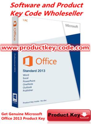 China Produto 2013 por atacado de Microsoft Office chave, para o código chave genuíno do padrão 2013 FPP do escritório à venda