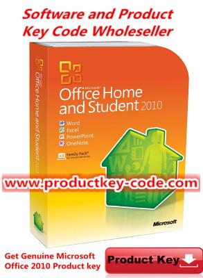 China Código dominante de Microsoft Office 2010 a estrenar, hogar auténtico de la oficina y llave del estudiante 2010 FPP ESD para 3 PC en venta