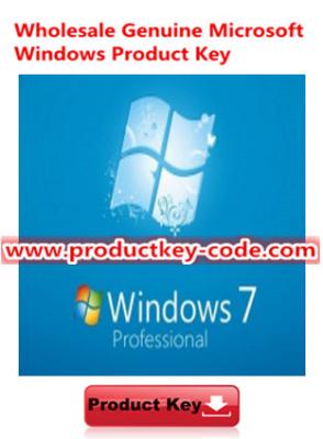 China Original Windows 7 Product Key Codes, Microsoft Windows 7 Professional OEM Online Activate Key for sale