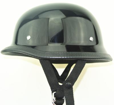 China Black colour German Style Polo Novelty Motorcycle Half Helmet total 6 size for sale