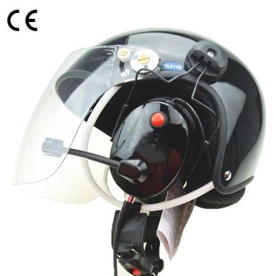 China Noise cancel Powered paragliding helmet White PPG helmet EN966 Paramotor helmet for sale