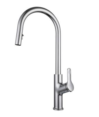 China Pull Out Spray Kitchen Pull Out Faucet 360 Degree Rotating Sink Hot And Cold Faucet for sale