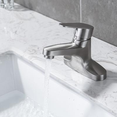 China 2023 Modern Sanitary Metered Faucets Factory Direct Single Level Basin Faucet Faucets Bathroom Ware for sale