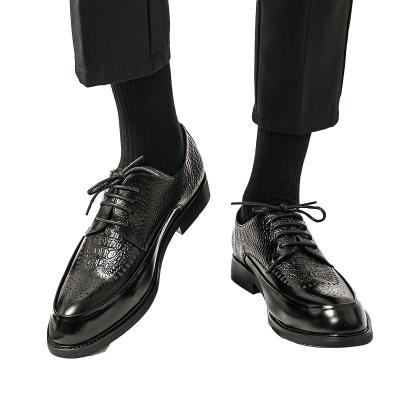 China Deodorization 2023Hot sale fashion all-match men leather shoes Office formal shoes men's dress shoes for sale