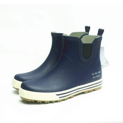 China Ankle & Bootie navy rain boots navy rubber boots navy wellies Black rain boots for sale