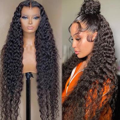 China Body Wave 30 40 Inch Brazilian Raw Cuticle Aligned Full HD Hair Lace Frontal Wig Deep Wave 13X4 Lace Front Color Women Human Hair Wigs For for sale